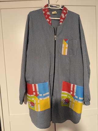 Bata de Maestra XL (SG) Cuadros