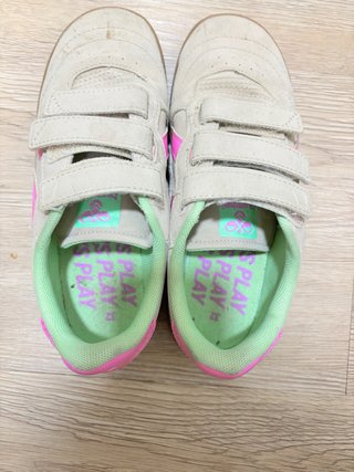 Bambas Hummel beige y rosa num 32