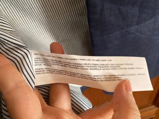 Blazer de lino azul (Mango)