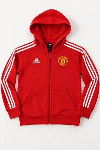 Adidas Manchester United Sudadera con Capucha Roja