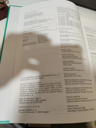 Atlas de Anatomía Humana Tomo 1: Cabeza, Cuello...