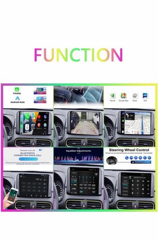 Radio Coche 7” CarPlay GPS WiFi Cámara Trasera