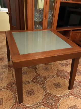 Mesa de Comedor Extensible 90x90cm