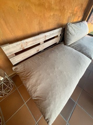 Conjunto de 2 Sofás de Palets con Cojines HAPPERS