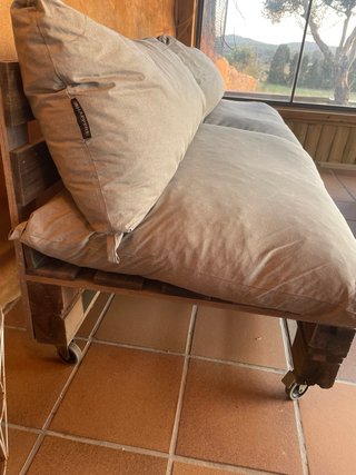 Conjunto de 2 Sofás de Palets con Cojines HAPPERS
