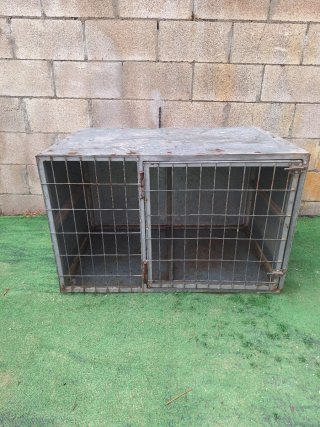 Transportín para perros metálico