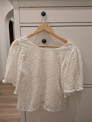 Blusa blanca encaje