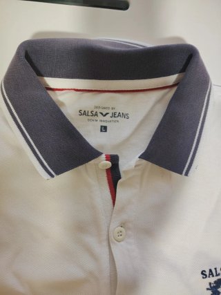 Polo Salsa Jeans Branco Tamanho L