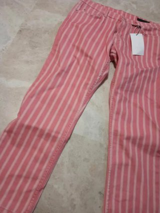 Pantaloni Zara a righe rosa taglia M