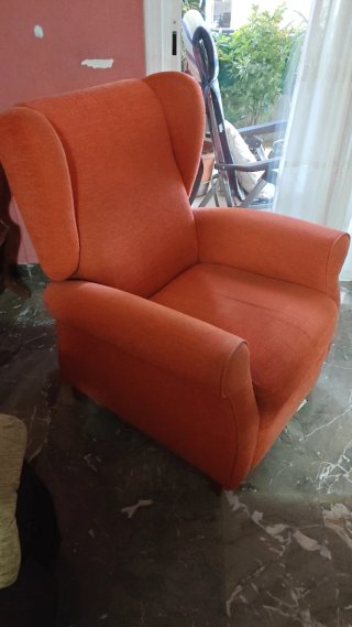 Sillón abatible naranja