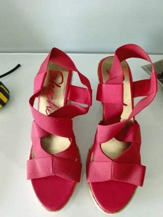 Sandali Skechers Rossi Taglia 41
