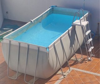 Piscina desmontable metal y plástico