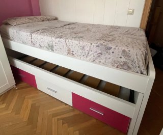 Cama Nido con 3 Cajones(90 × 190)