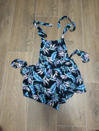 Mono H&M hojas tropicales