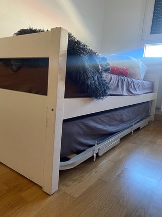 Cama nido individual blanca
