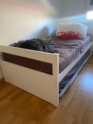 Cama nido individual blanca
