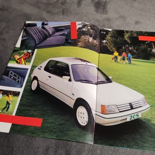 Catálogo Peugeot 205 Lacoste de 1985 Original