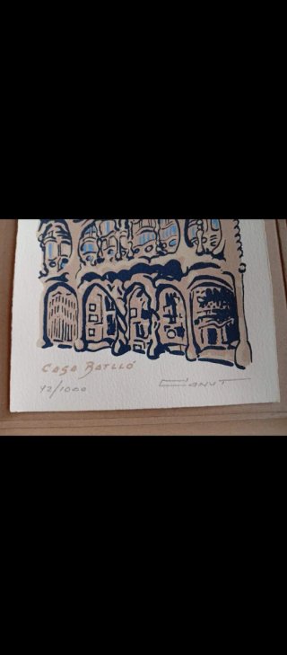 Serigrafía Original Jaume Canut - Casa Batlló