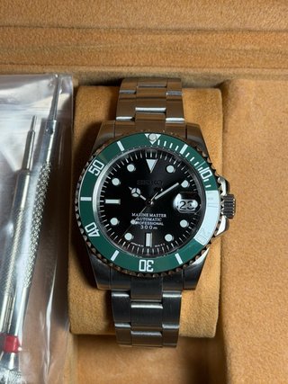 Reloj Seiko Mod Submariner Starbucks 40mm