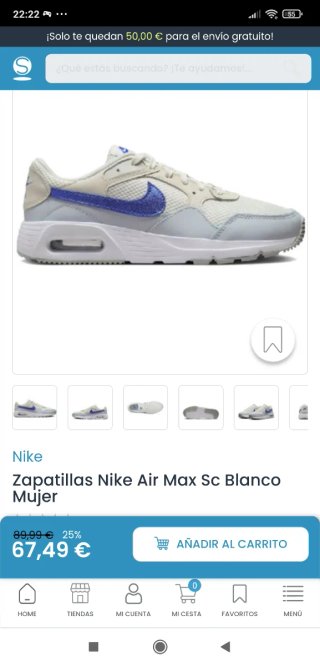 Zapatillas Nike Air Max SC Mujer Talla 39