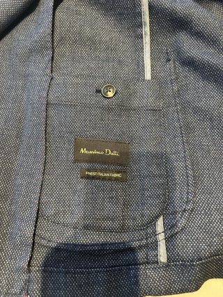 Americana Massimo Dutti Azul