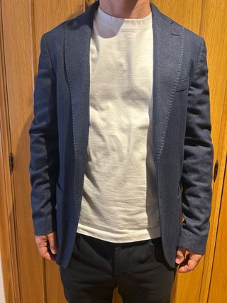 Americana Massimo Dutti Azul