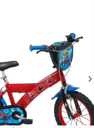 Bicicleta Infantil Spiderman 14 pulgadas
