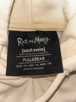 Sudadera Rick and Morty Beige de segunda mano