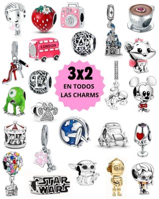 Elige tus 3 charms y paga solo 2 plata de ley s925