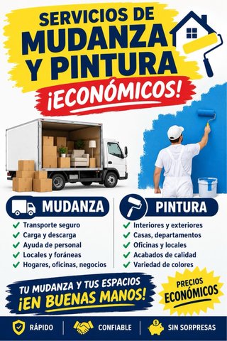 Servicio de mudanza y pinturas