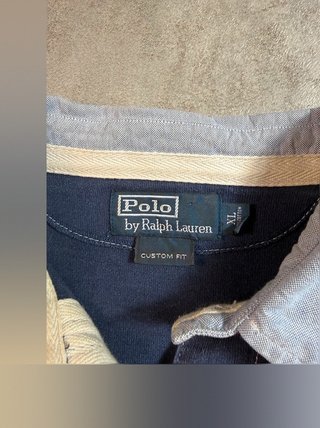 Polo Rugby Ralph Lauren Manga Larga Rosa y...