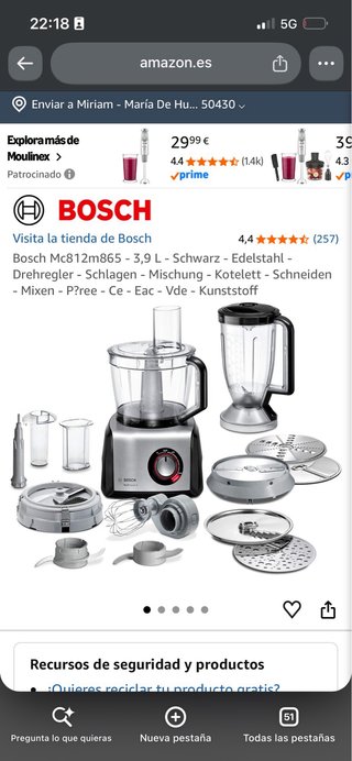 Procesador de Alimentos Bosch MultiTalent 3