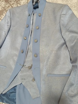 Traje azul de 3 piezas