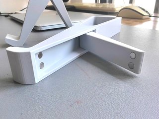 Soporte para portátil blanco