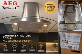 Campana Isla AEG Electrolux 90cm NUEVA