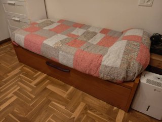 Cama nido de madera con 2 colchones