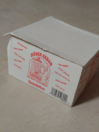 Bolsa ANTIGRASA en color blanco Kebab