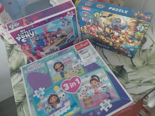 Lote 3 Puzzles Infantiles: Paw Patrol, Gabby, Pony