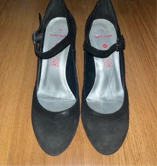 Zapatos de Tacón Negros con Brillos