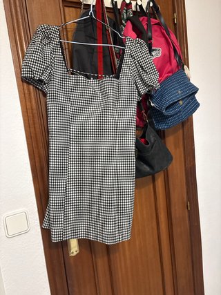 Vestido Corto de Cuadros Vichy