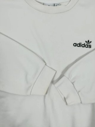 Sudadera Adidas Original Blanca Talla S