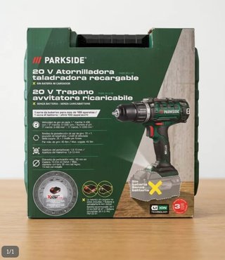 Taladro Atornillador Parkside 20V