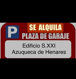Alquilar plaza de garaje