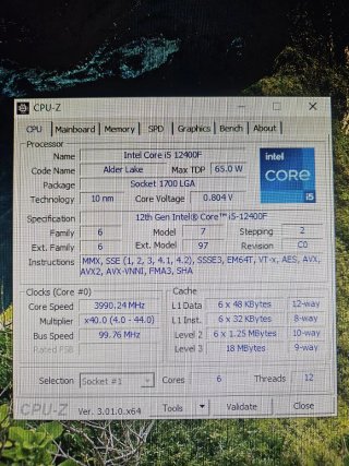 CPU i5 12400F + Placa Base Z690