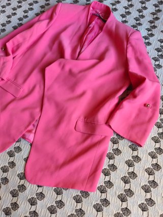 Chaqueta Zara Rosa Talla Única