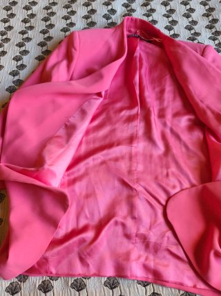 Chaqueta Zara Rosa Talla Única