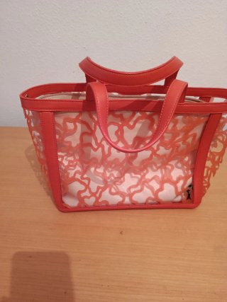 Bolso Tous Rosa original coral lentejuelas Kaos