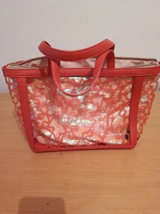 Bolso Tous Rosa original coral lentejuelas Kaos