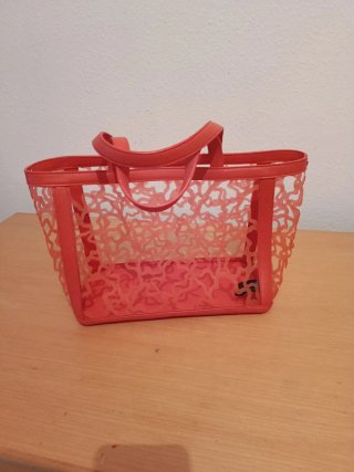 Bolso Tous Rosa original coral lentejuelas Kaos
