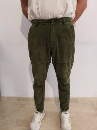 Pantalón de Pana Asos Slim Verde
